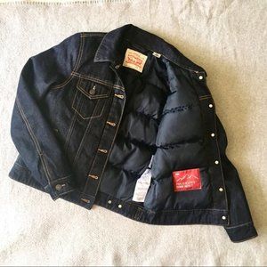 Levi’s IndigoDenim Trucker feather/down jacket S:S